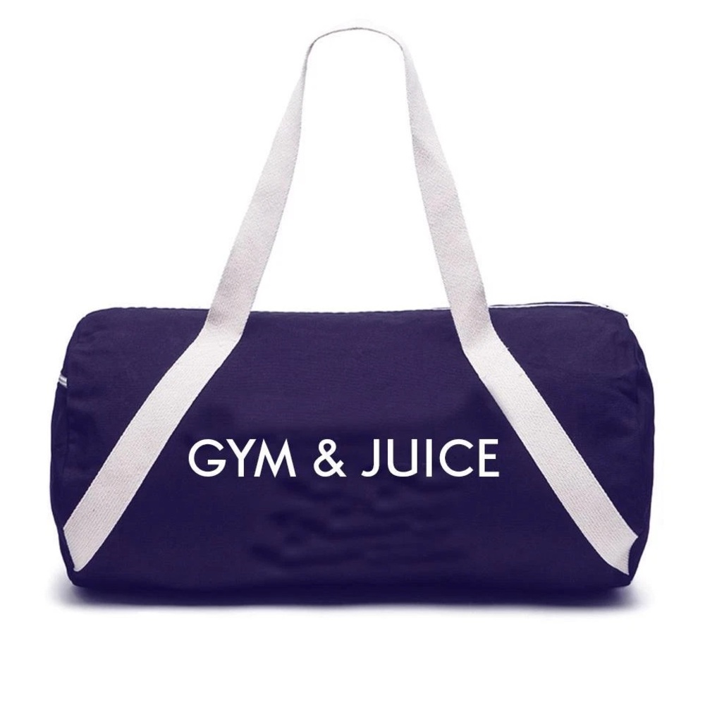 New - Private Party Gym & Juice Denim Gym Bag 20" x 9"
